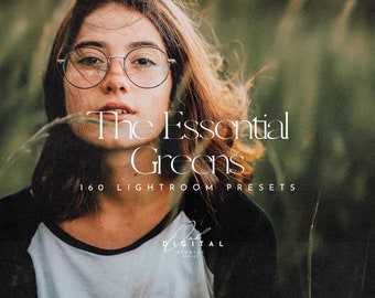 Essential Greens Lightroom Presets: Mobile & Desktop Filters (160)
