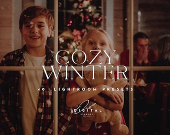 40 Cozy Winter Lightroom Presets: Warm Holiday Photo Filters (Mobile & Desktop)