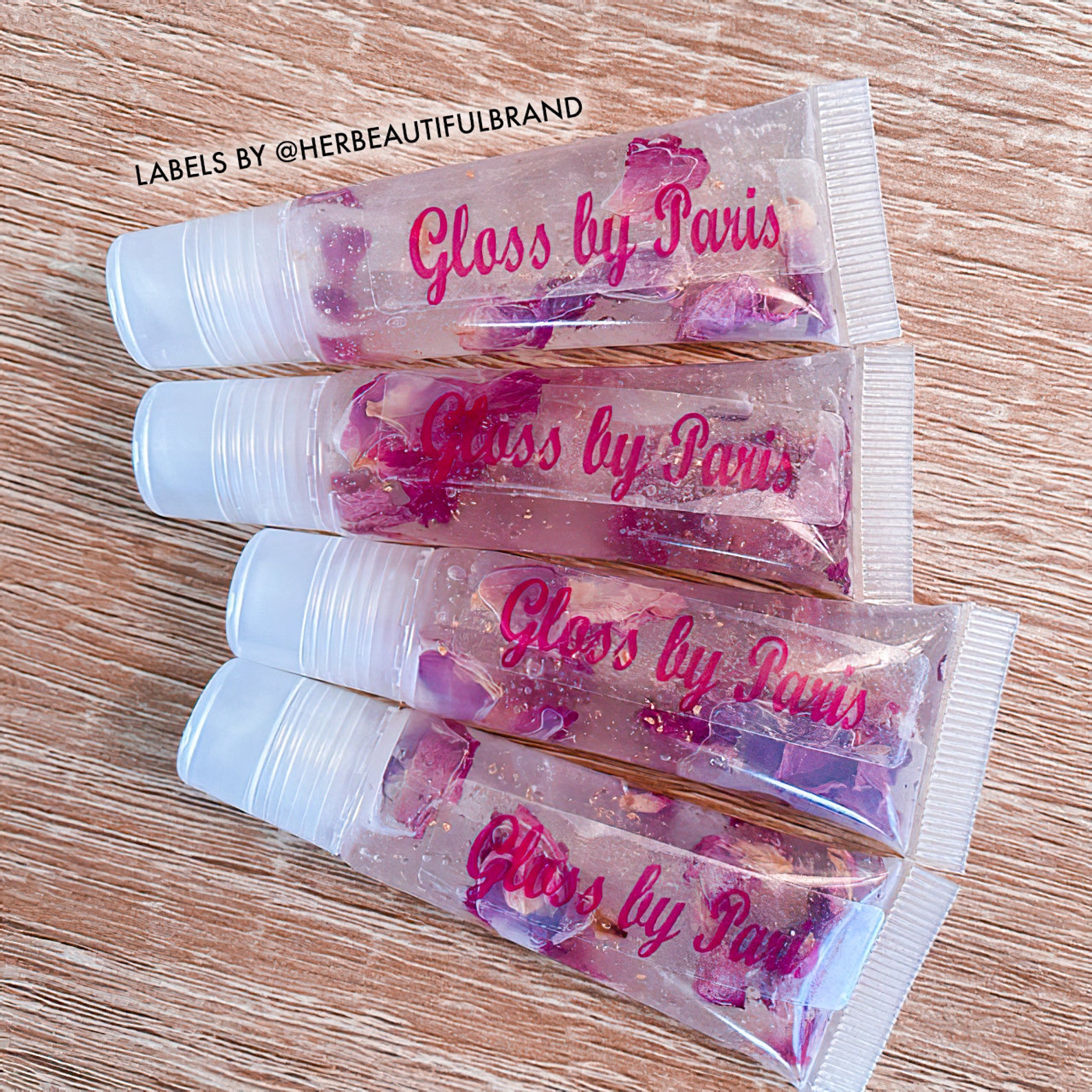 12 Ml Lip Gloss Labels Your Logo Design Printed on Custom Etsy