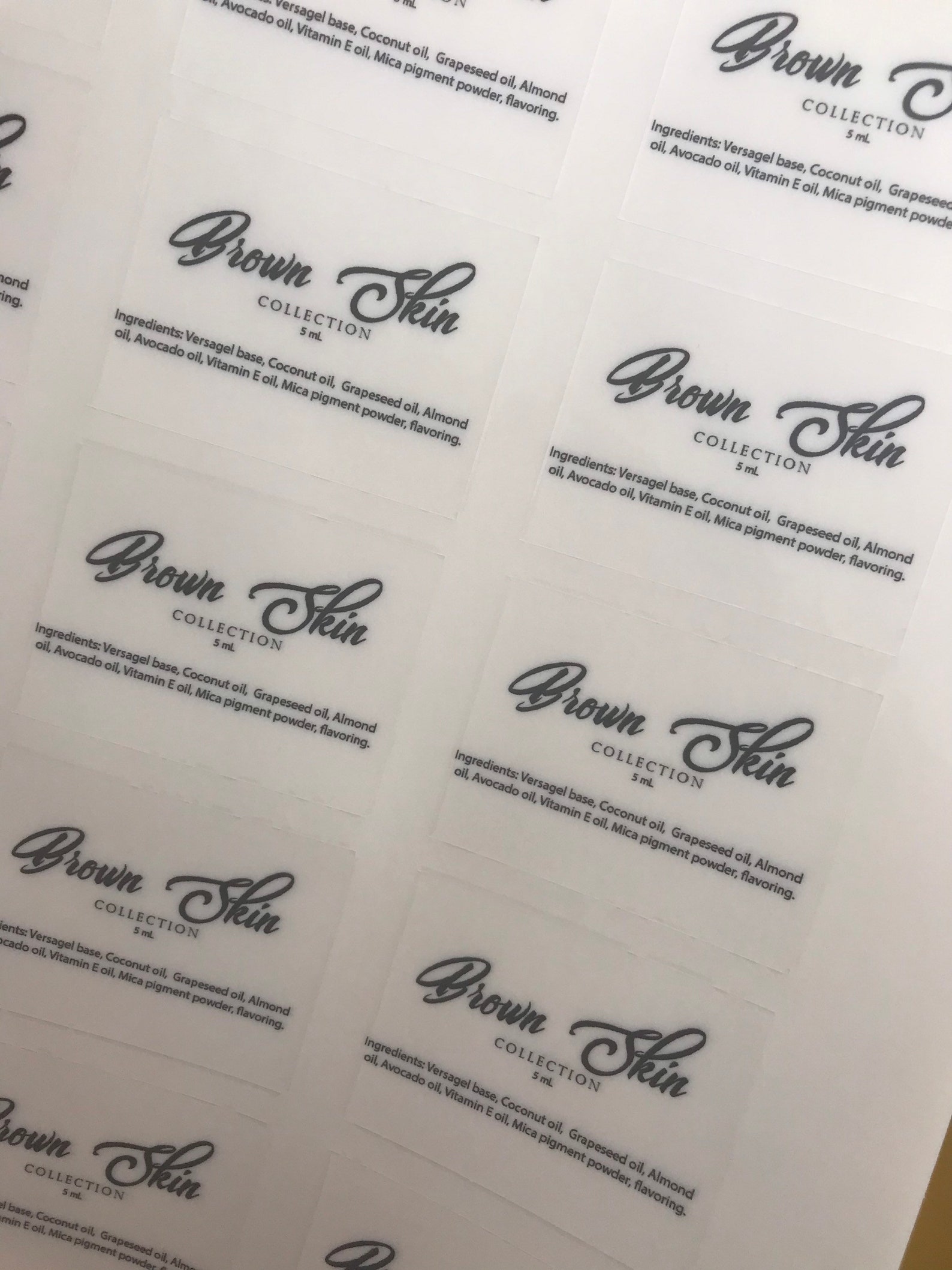 Ingredient Labels for Lip Gloss Lip Stick and Other Etsy