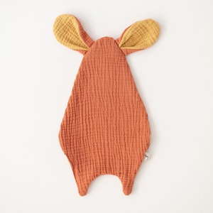 Cotton doudou for babies, Argile blanket for baby, Muslin doudou for babies, Terracota doudou for babies, Organic cotton doudou