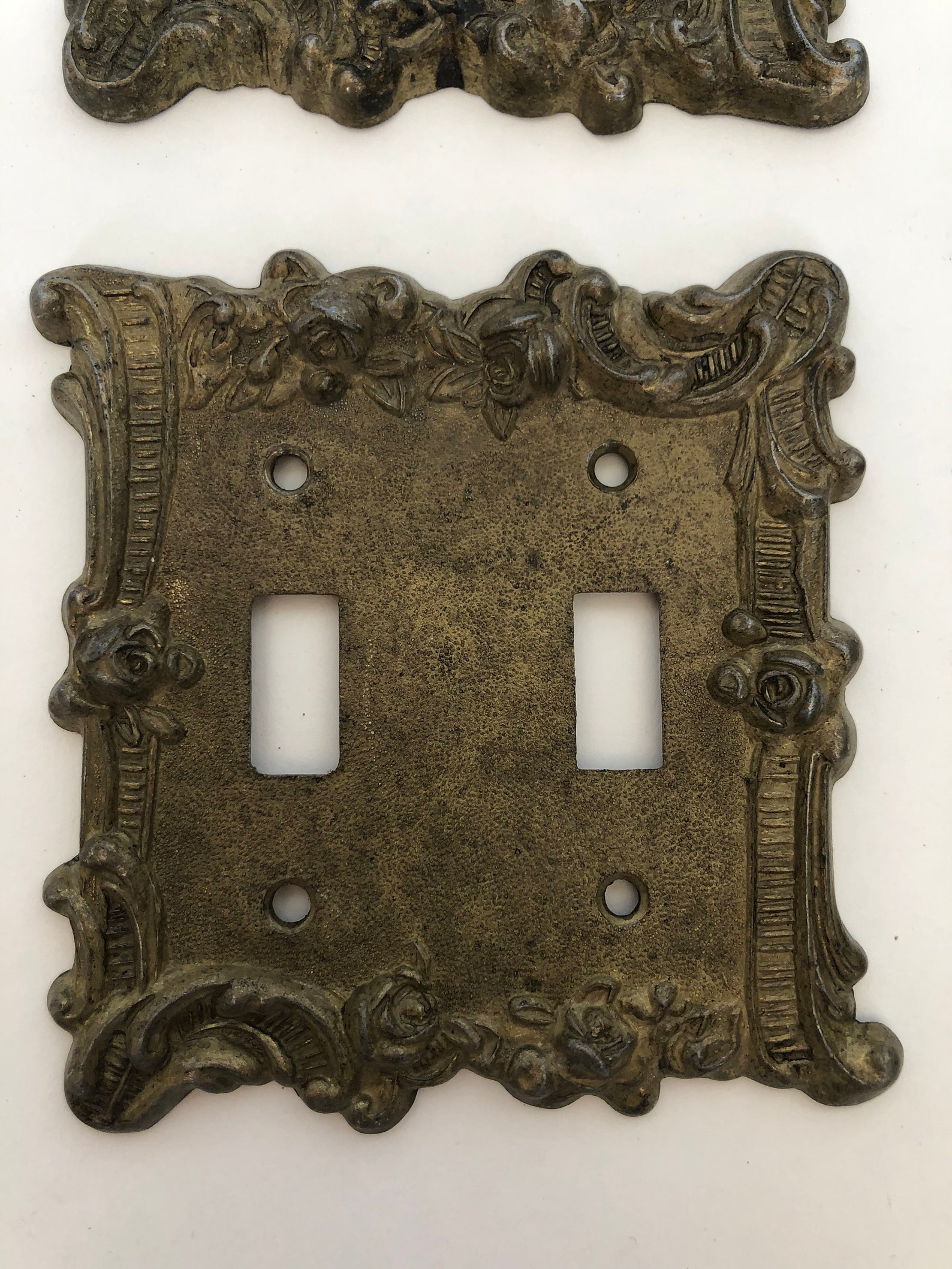 Vintage Brass Electrical Wall Plates Etsy
