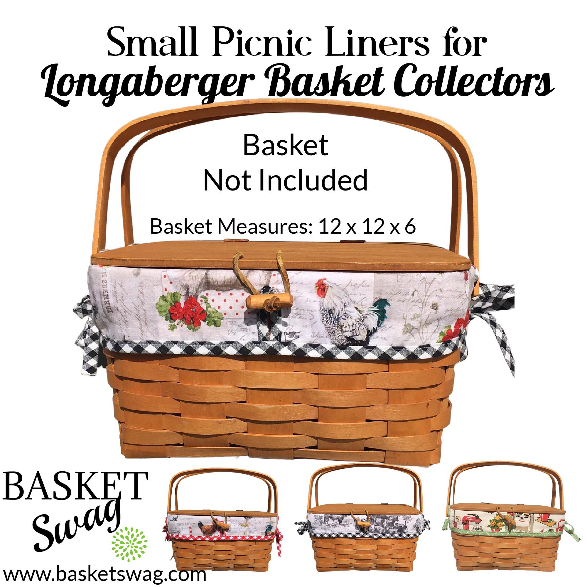 Longaberger Large Picnic Basket Liner - Etsy
