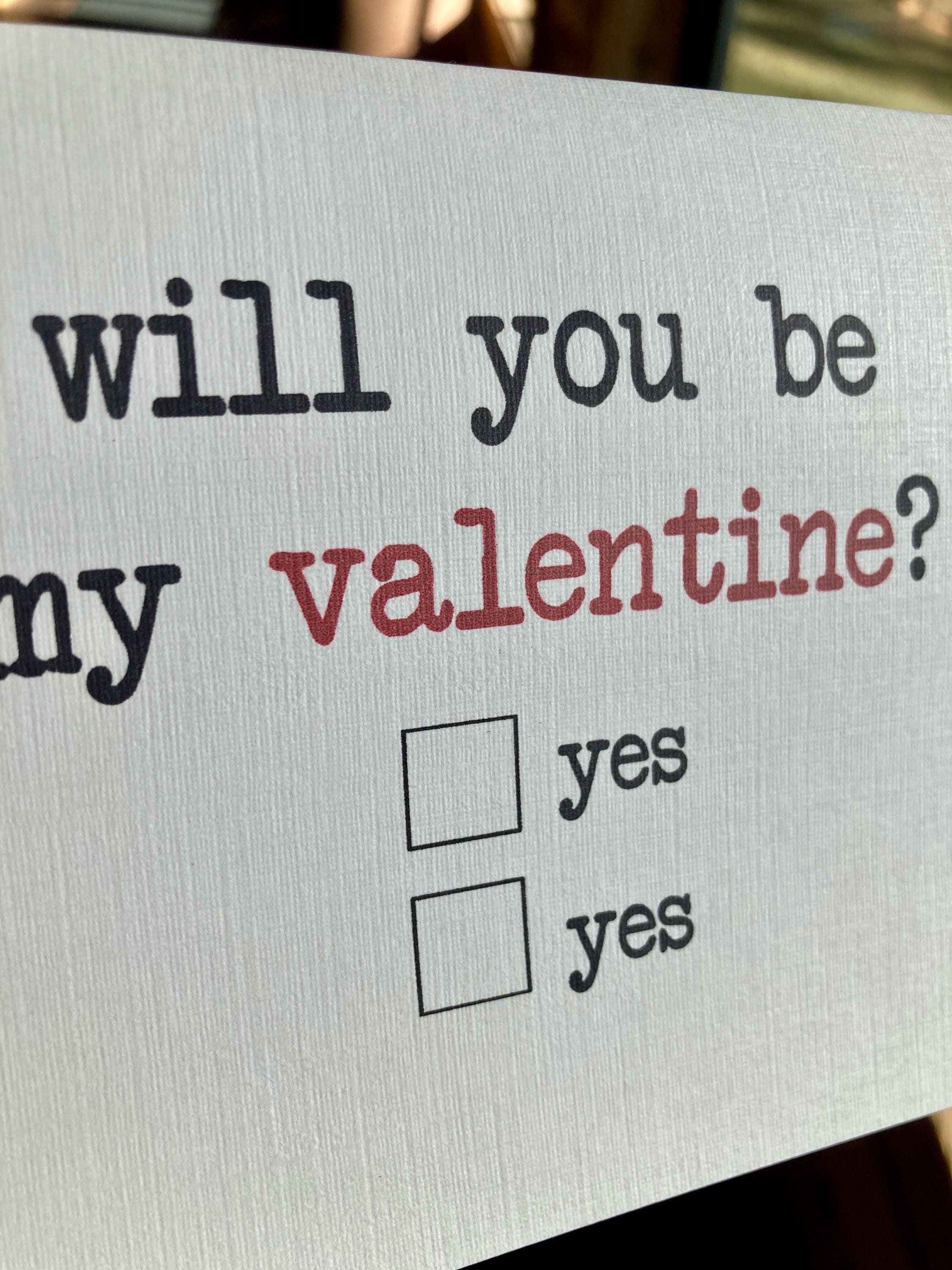 be my valentine card / funny valentine card / valentines gift for