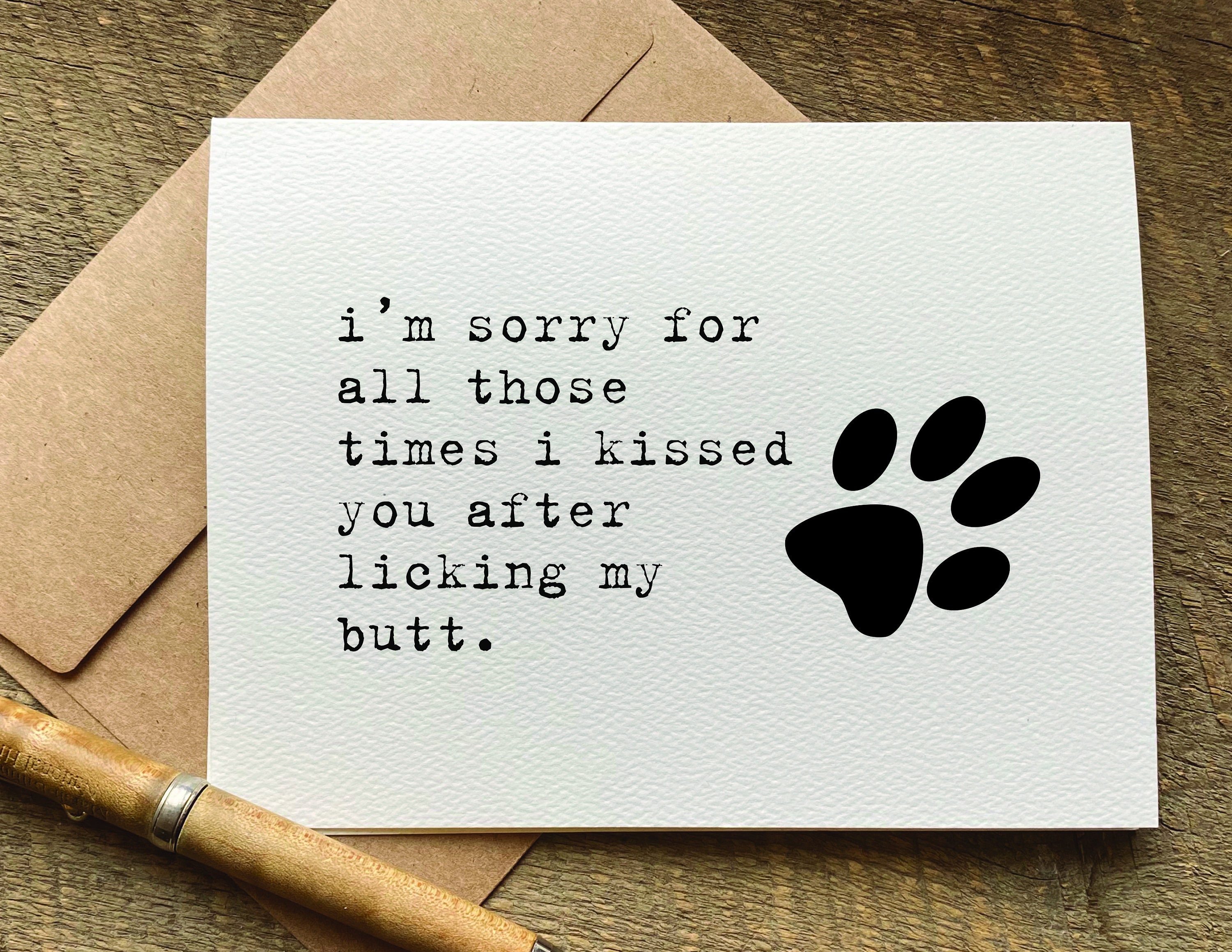 Happy Birthday Dad Or Mum From The Dog A5 Funny Card Pet Theme