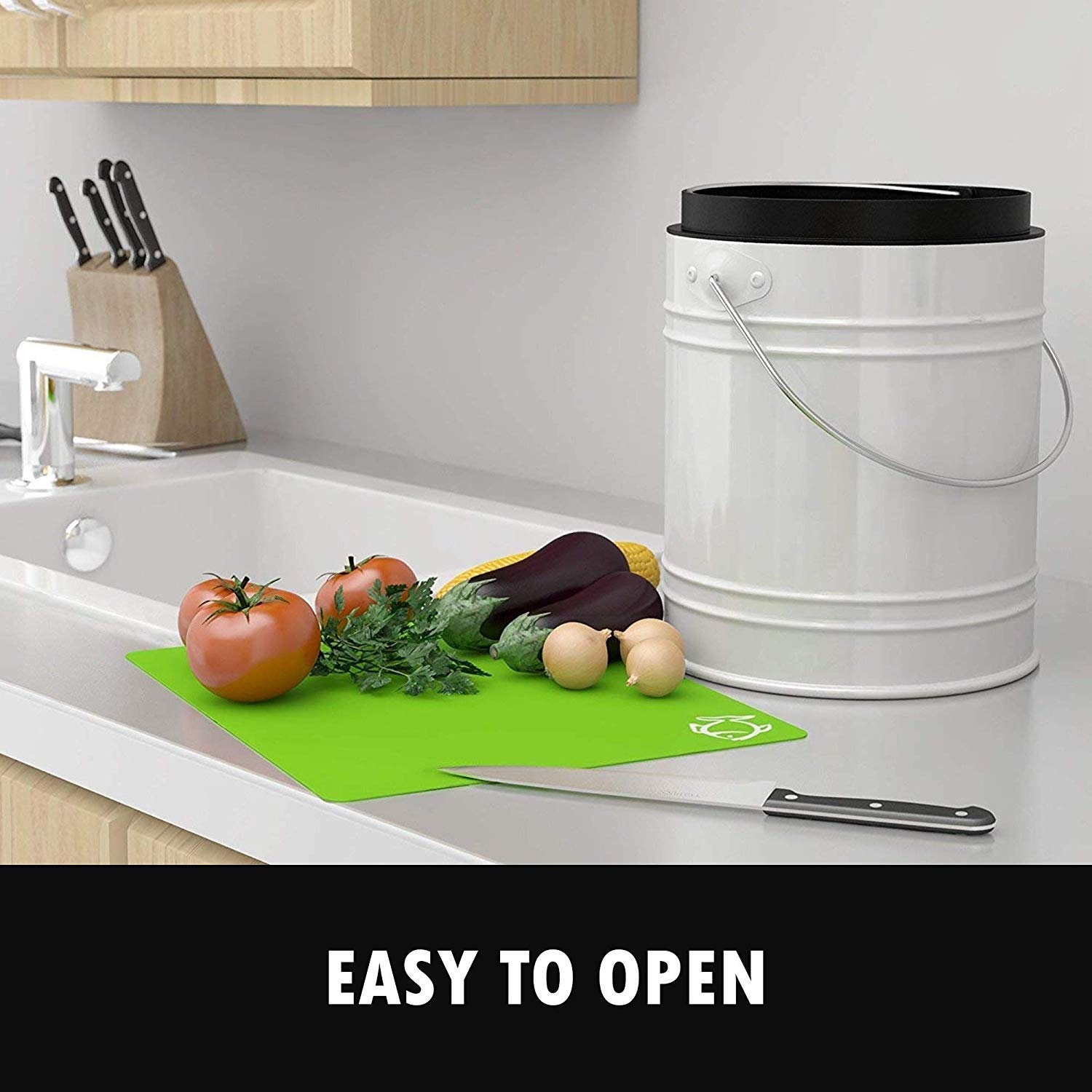 Cooler Kitchen 3 Liter Kitchen Compost Bin With Ezno Lock Etsy