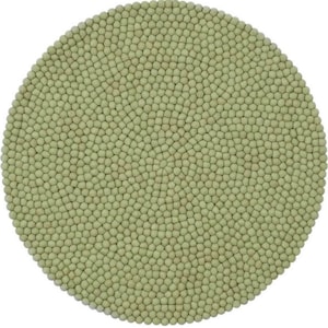 Felt Ball Rug-Soft Green Felt Ball Rug-40cm wool felt rug-Room Felt Carpet-Fair trade-100% Wool-Valentine-Nursery Decor-Organic-Housewarming