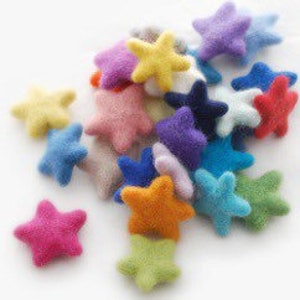 Filz Pom Poms 100 Stück- 2cm Gestreifte Polka Filz Pom Poms-Handgefilzte Filzbälle-Großhandels-Filz Pom Poms-Fair Trade-100% Wolle-KOSTENLOSER VERSAND-DIY Filz