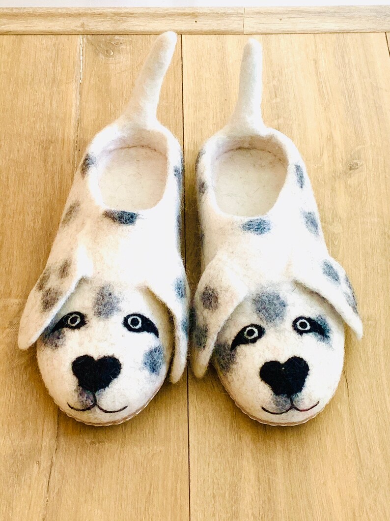black dog slippers