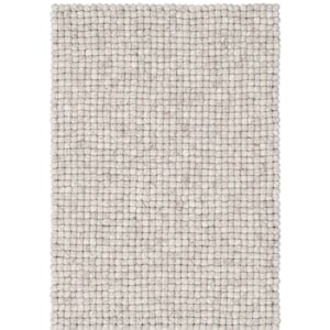Rugs-Felt Ball Rug-Grey Natural Colour Carpet-40cm wool felt rugs-Room Carpet-Fair trade-100% Wool-Christmas Gift-Organic-Free Shipping