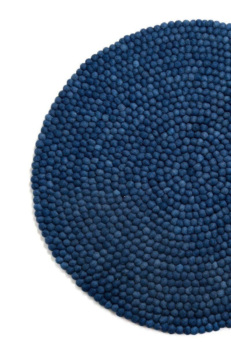 Felt Ball Rug Multicolour Carpet40cm Wool Felt Rugroom Felt Etsy UK