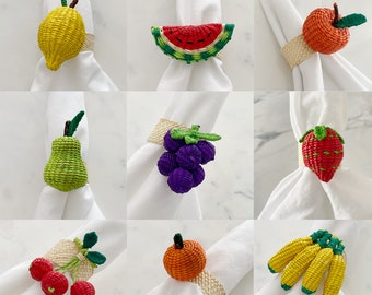 Fruit Design Napkin Ring Holder