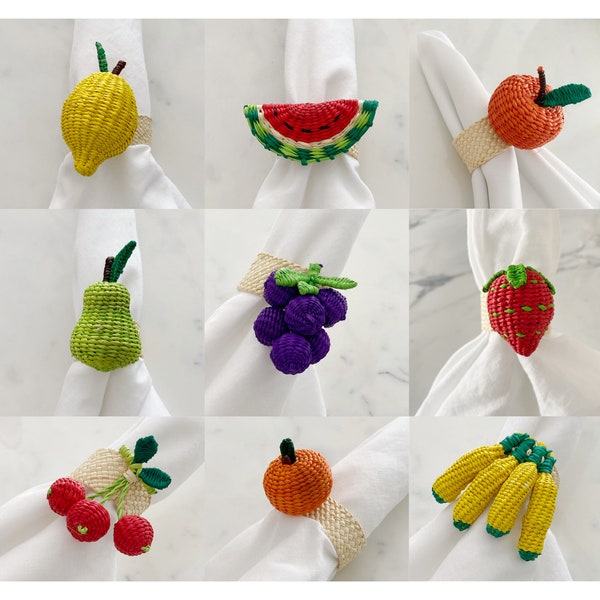 Fruit Design Napkin Ring Holder