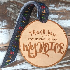 Thank You For Helping Me Find My Voice Ornament Gift - Etsy