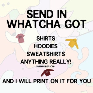 Got a shirt? Mail it to me!