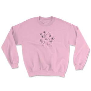 Bobby Flower Power Rock On T-Shirt, Sweatshirt, and Hoodie Sweatshirt Pink
