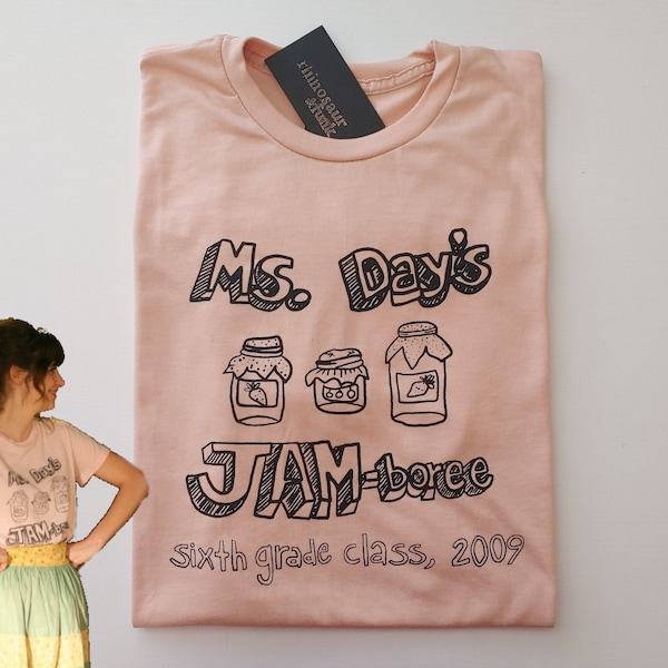 Le JAM-boree de Mme Day ! T-shirt et col rond