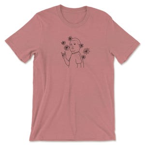 Bobby Flower Power Rock On T-Shirt, Sweatshirt, and Hoodie T-Shirt Pink