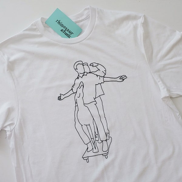 Joey, Chandler and the Porcelain Dog Drawing T-Shirt, Crewneck Sweatshirt, and Hoodie