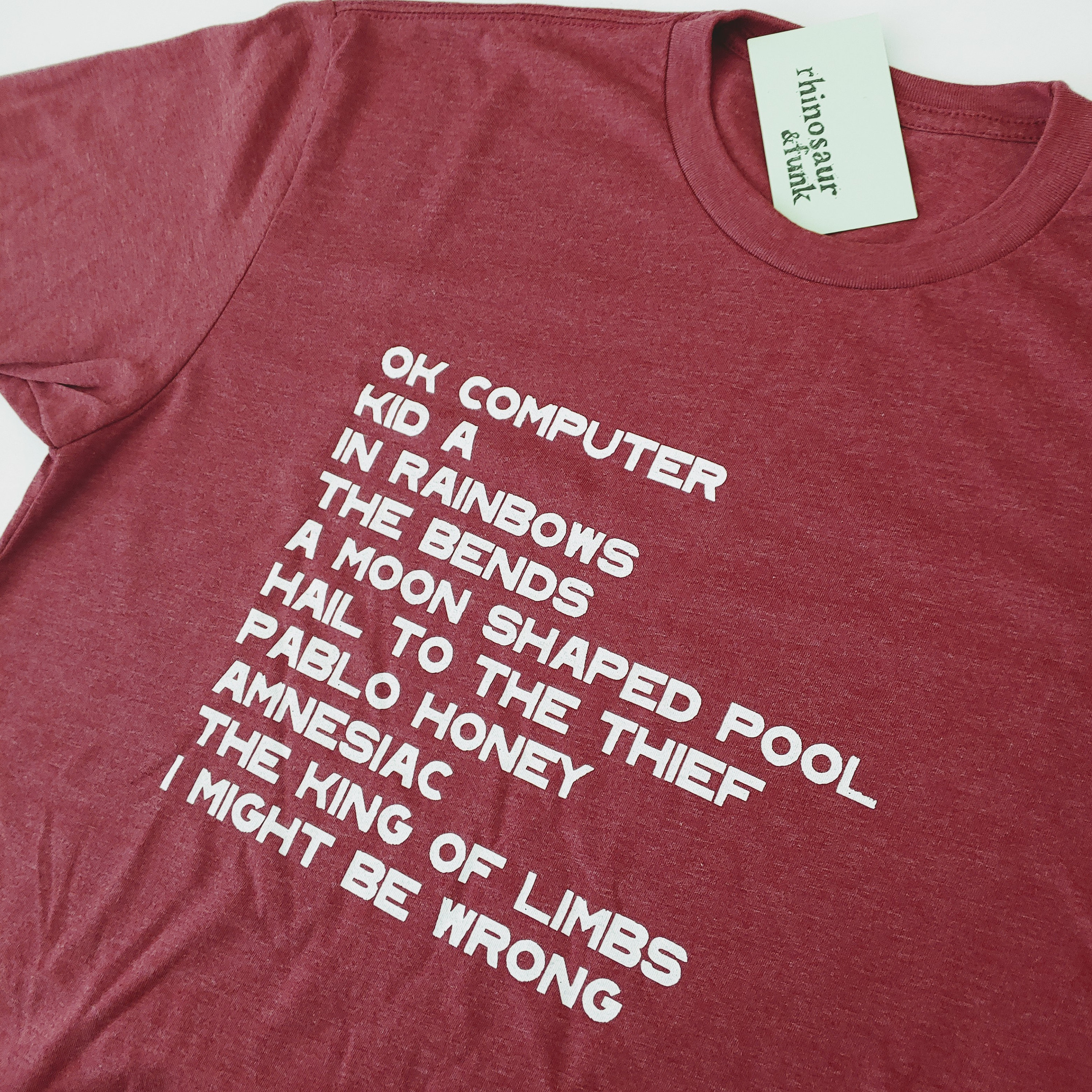 Amnesiac Tshirt - Etsy Amnesiac Tshirt - Etsy