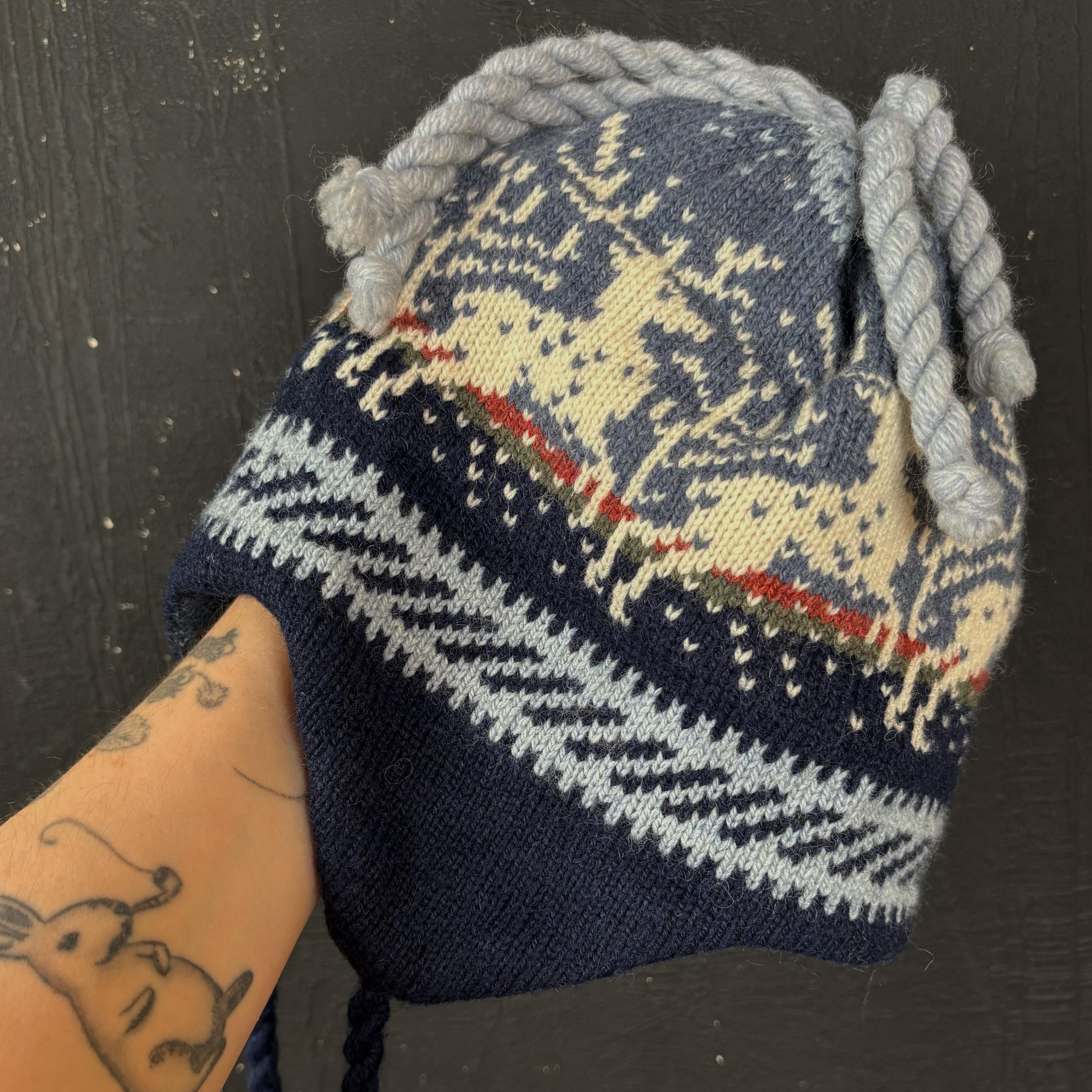 Bonnet à Revers Brodé Drapeau De La Norvège : Bonnet D'hiver En