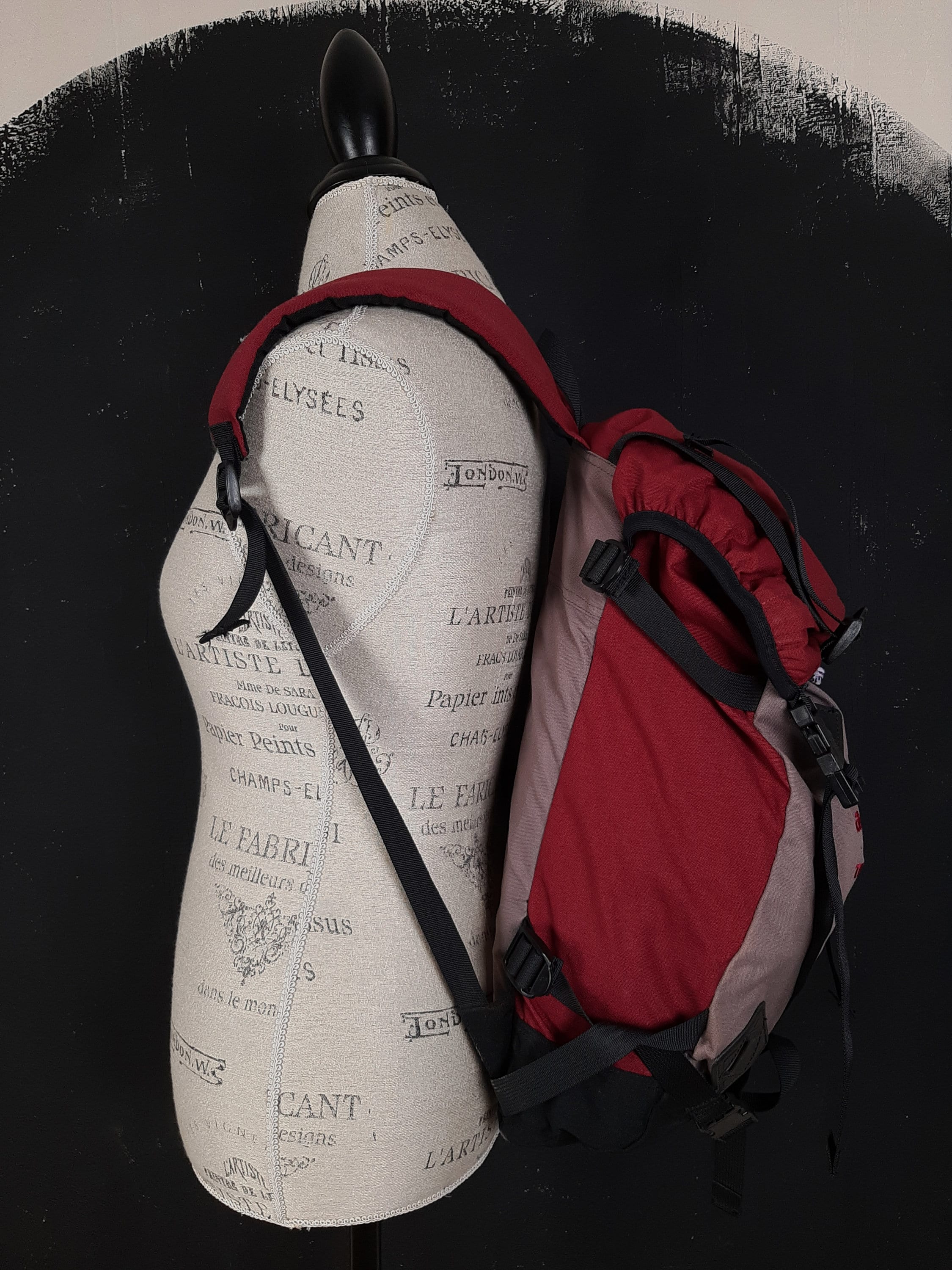 Mochila vintage Fjallraven Trapper 30 mochila roja y negra para senderismo festivales minimalismo minimalista Etsy Mexico