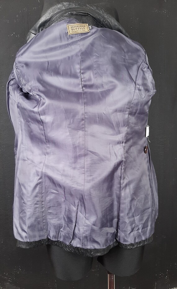 90s Italian Leather Jacket (XL)