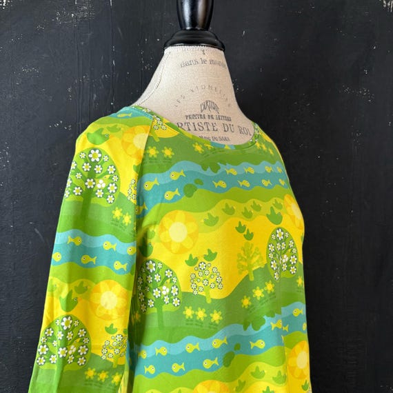 90s Finnish Fish Bird & Tree Dress: Scandinavian Novelty Summer Dress - M -  Etsy