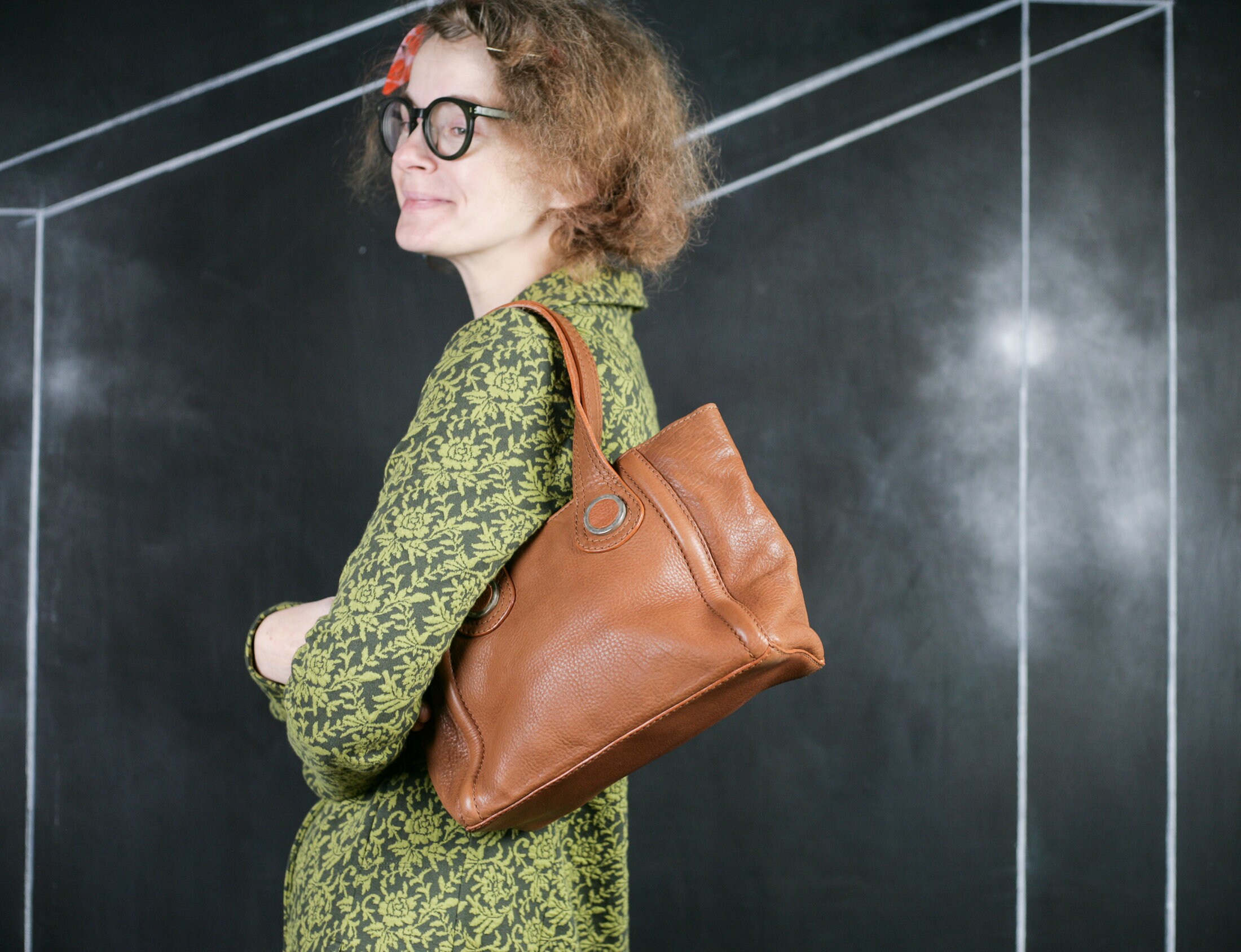 Hidesign Vintage BAG Genuine Leather Strap Hipster Soft Etsy