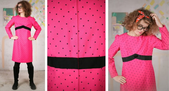 Polka dot deals dress pink boutique