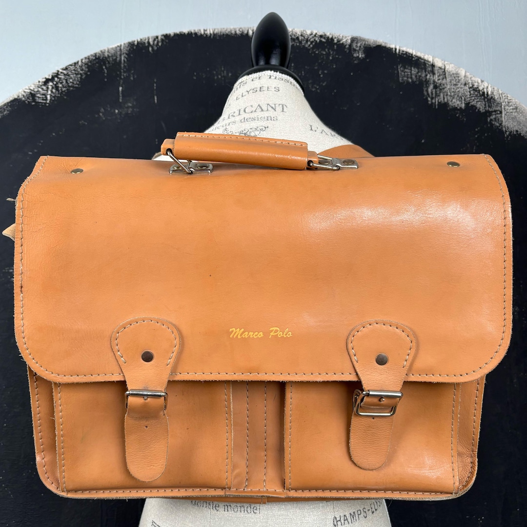 90 Leather School Backpack Crossbody Marco Polo Brown BAG - Main Image