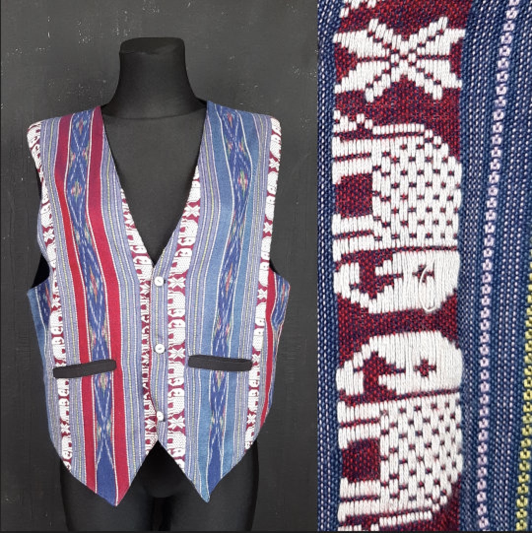 The Long Sleeve Stone Top in Animal Ikat by Elizabeth McKay main image 1