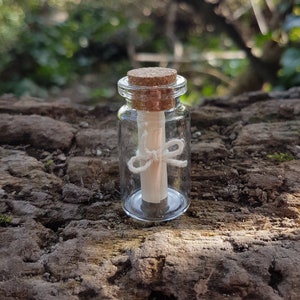 Miniature Message in a Bottle - Scroll in a Jar - Personalised Wedding ...