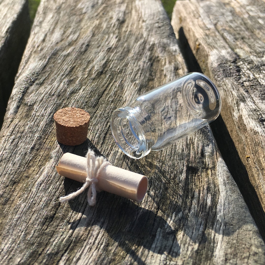 Miniature Message in a Bottle - Scroll in a Jar - Personalised Wedding ...