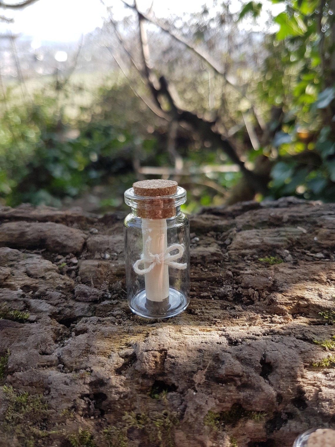 Mini Message Jar Miniature Message in a Bottle - Scroll in a Jar - Personalised Wedding ...
