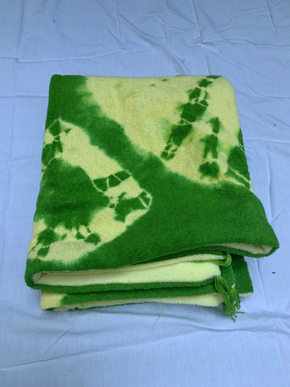 Tie dye Terry cloth blanket or special towel polar fleece Etsy