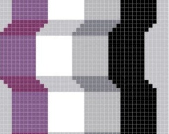 Patrón PDF Punto de Cruz Orgullo Ace