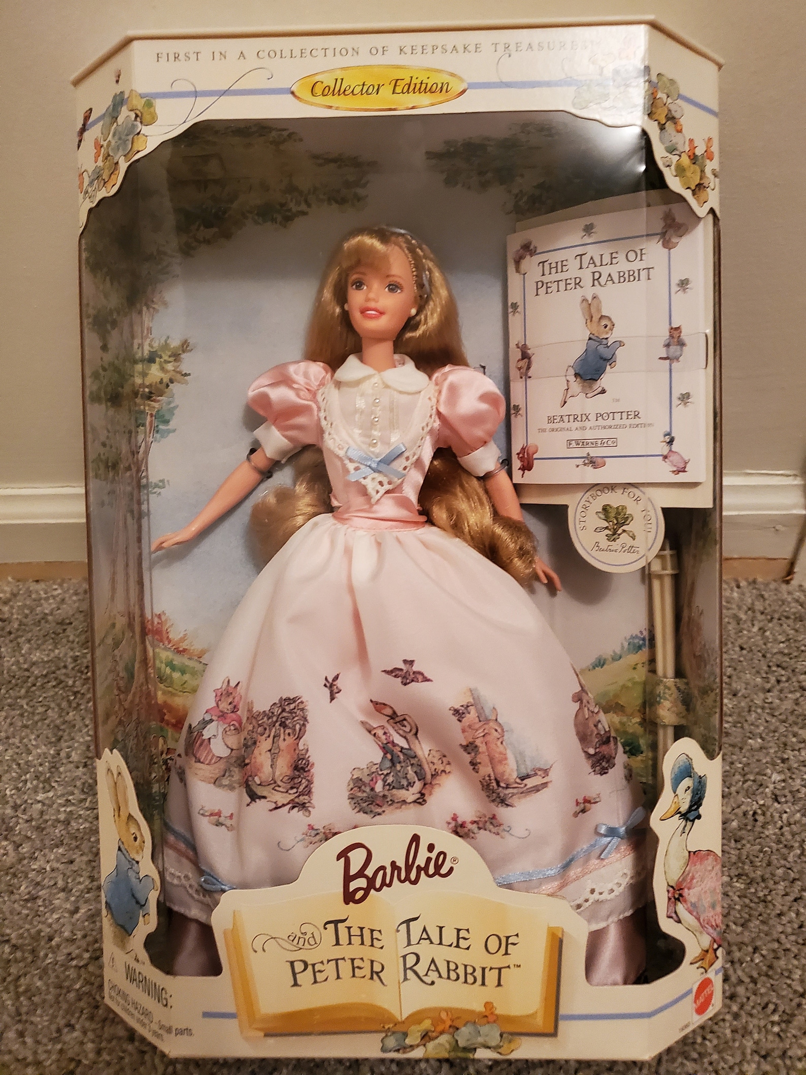 Barbie - the Tale of Peter Rabbit With Story Book and Doll Stand - Etsy