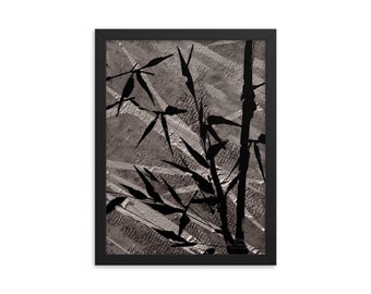 Bamboo Print 3 / Nature Art Print / Framed Wall Art  / Contemporary Art / Modern Art Print / Living Room Art / Boho Art