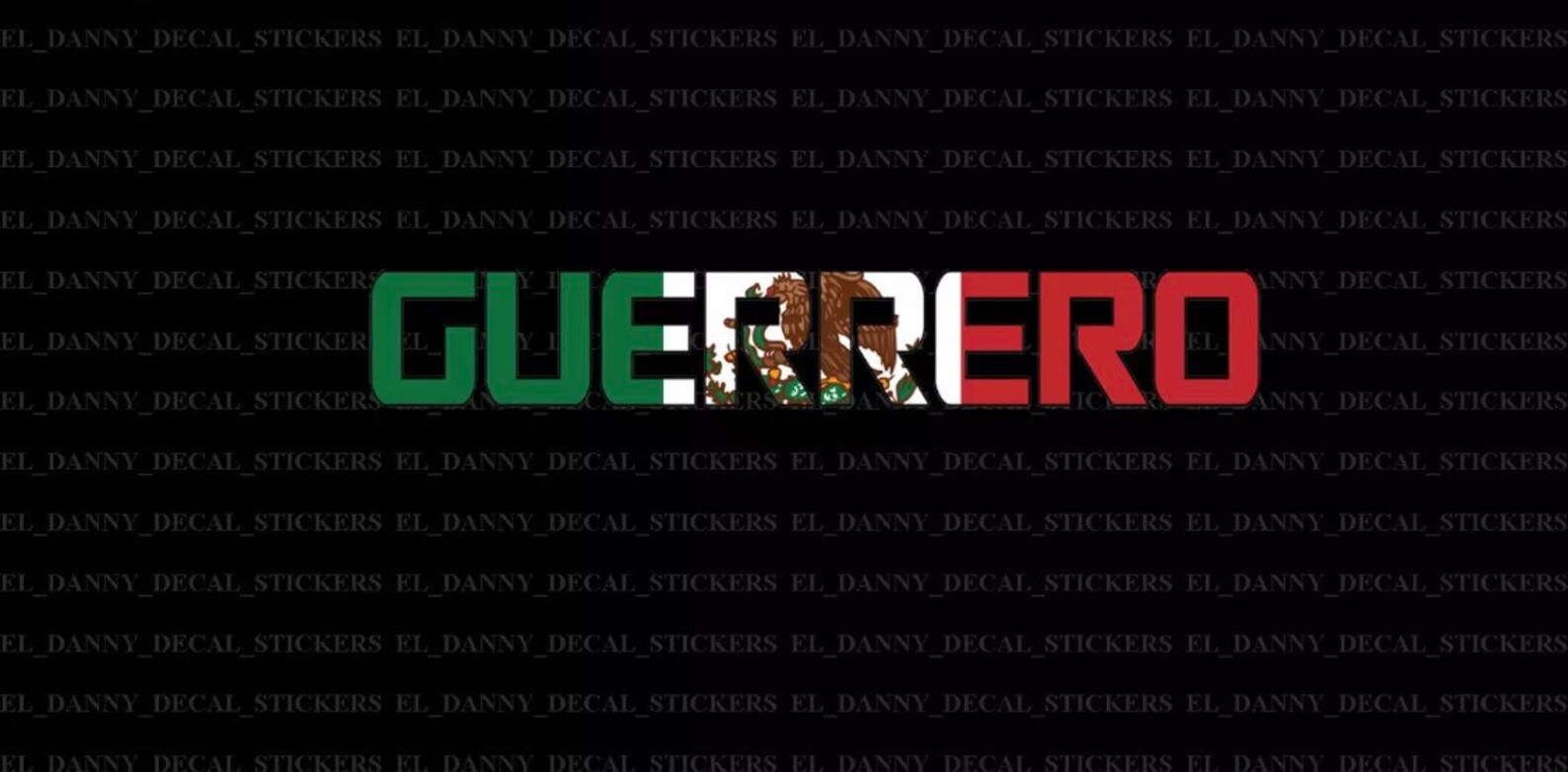 Guerrero Mexico Flag Printed Decal Sticker Banner for Etsy UK