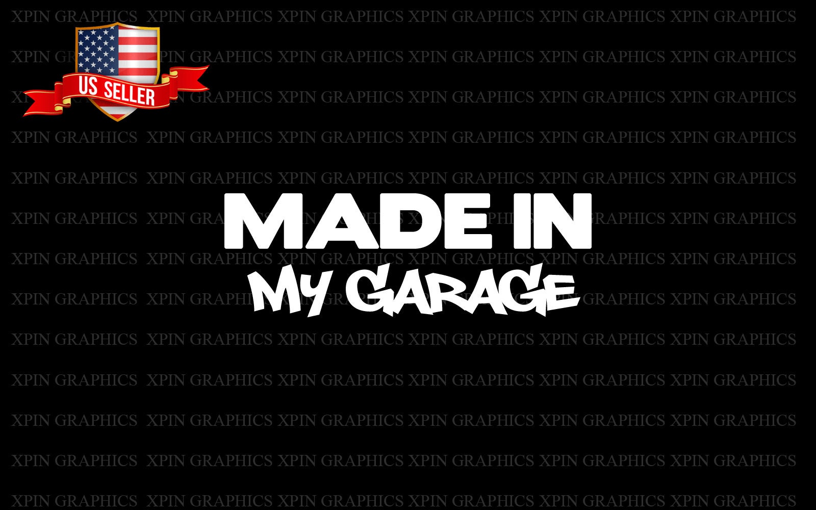 Made In My Garage Decal Sticker Window Vinyl Graphic Etsy