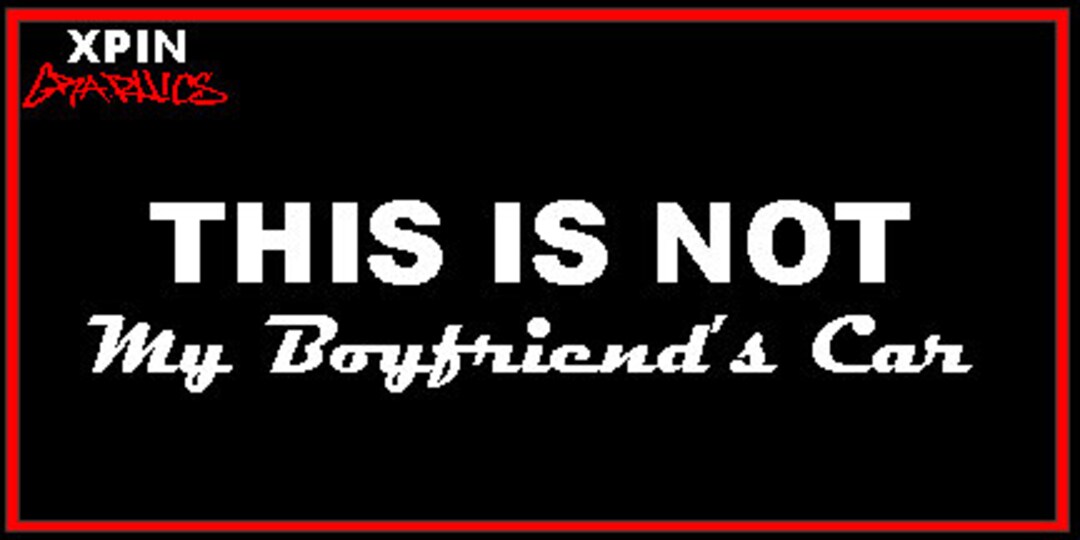 2x Not My Boyfriends Car Decal Stickers Etsy