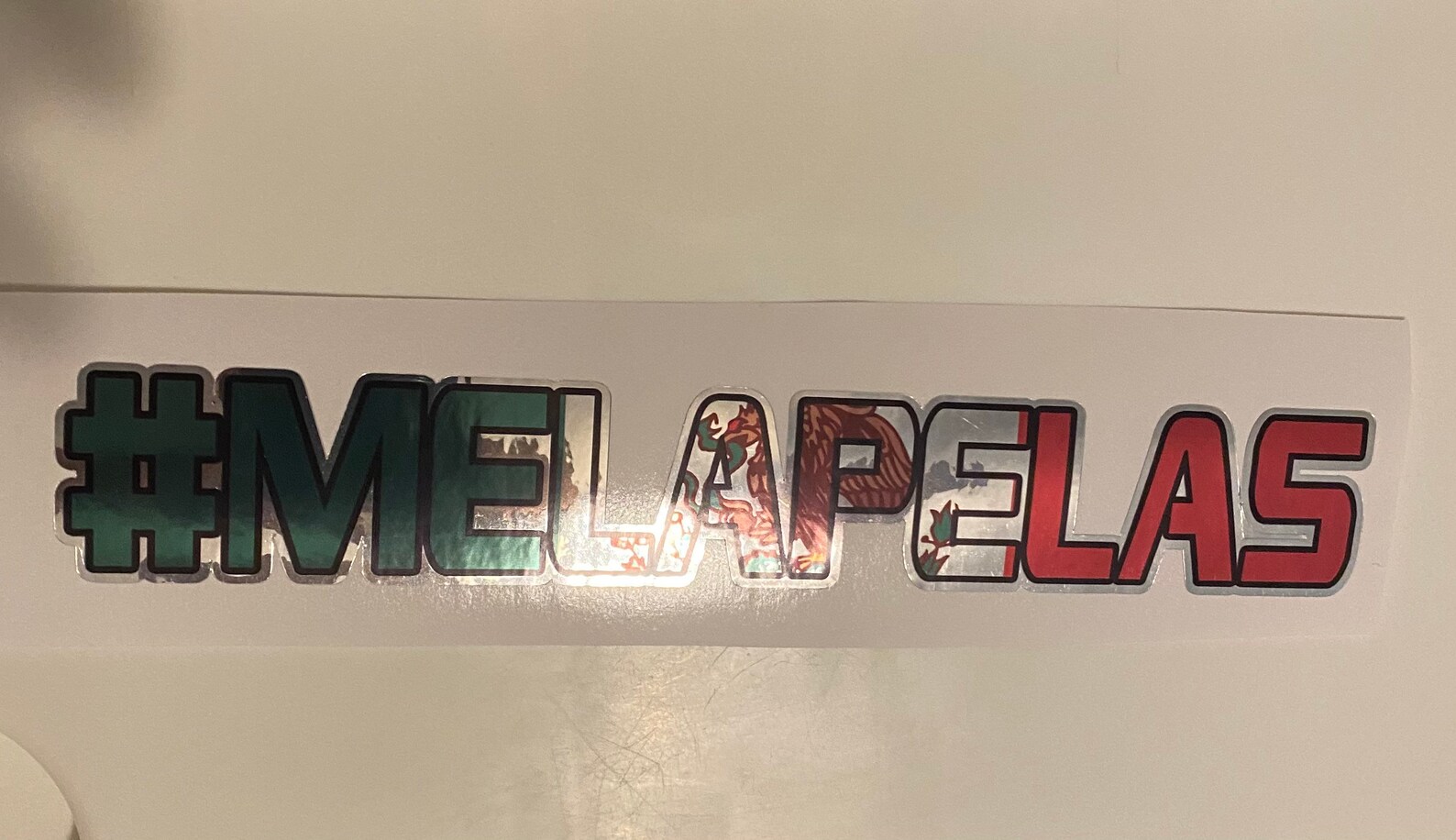 Me La Pelas MirrorChrome Decal Sticker Puro Trokiando Etsy