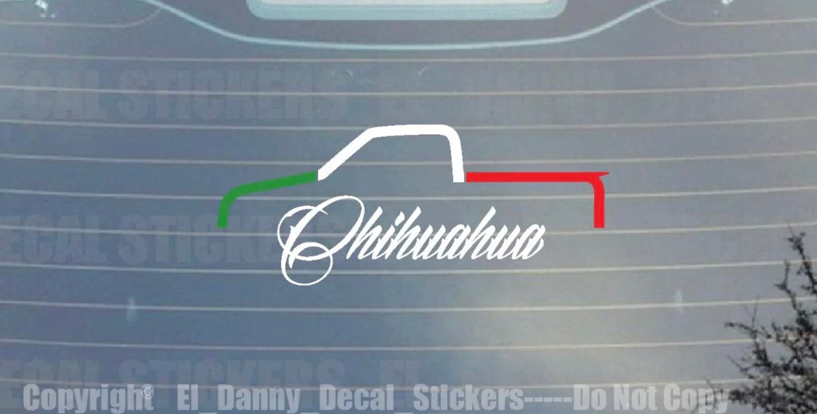 Chihuahua Mexico 3 Color Truck Decal Sticker Style 2 Puro Etsy