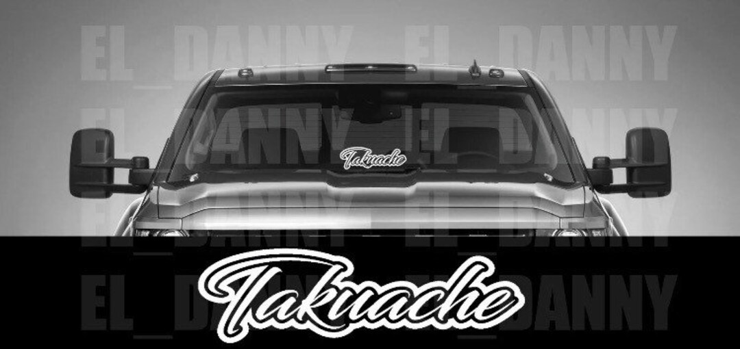 2x Takuache Decal Stickers Outline Puro Trokiando MX Truckin Etsy