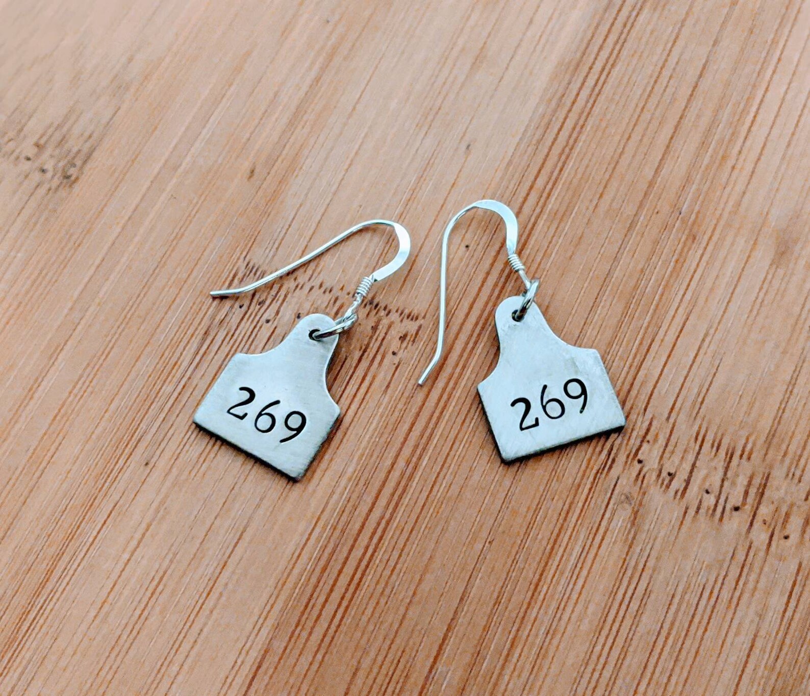 VEGAN Ear Tag Earrings 269 Vegan Gift. Read Item Description Etsy