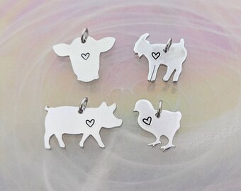 Small Charm- Choose netween pig, cow, goat or chick