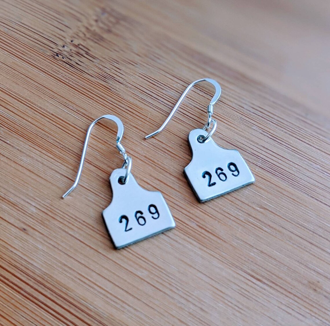 VEGAN Ear Tag Earrings 269 Vegan Gift. Read Item Description Etsy
