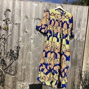 kabba/Caftan/Kaftan - Cotton -  oversizes Women’s Short Sleeves, Summer Maxi Kabba Dress, Plus Sizes Clothing