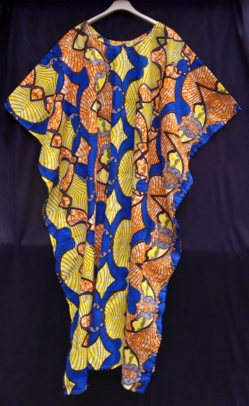 Beautiful black cotton outfit Plus Size Fabrics patchwork Kaftan spring Dress main image 1